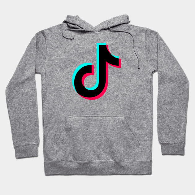 TikTok logo for light colors - Tiktok - Hoodie | TeePublic